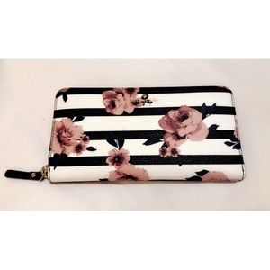 Kate Spade Hyde Lane Rose Stripe Lacey Wallet